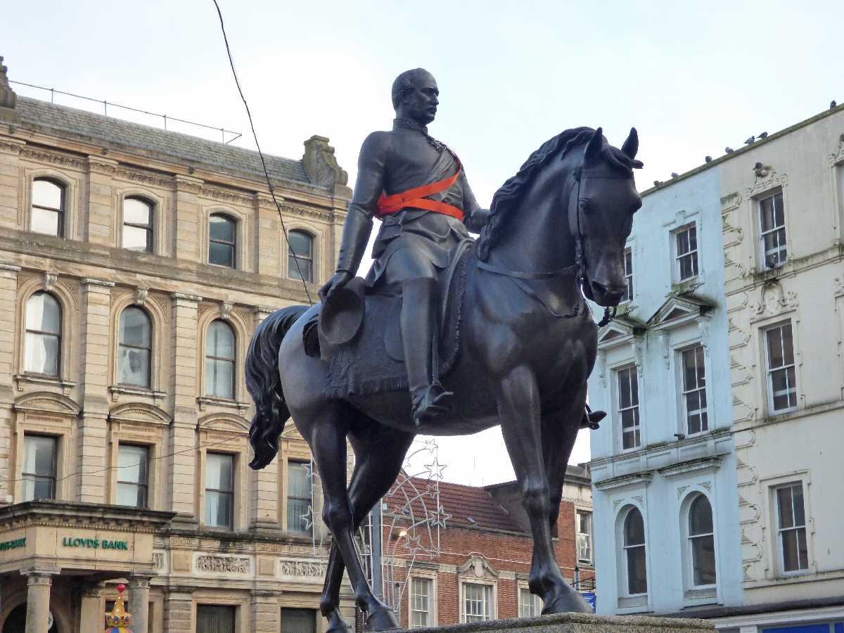 Statue of Prince Albert at Queen Square in Wolverhampton
