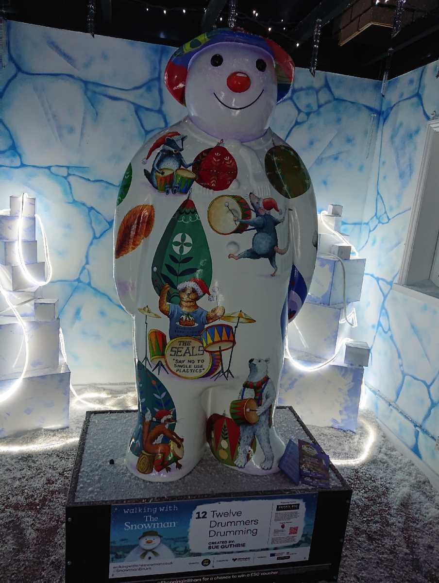 The Snow Village at Birmingham`s House of Fraser and the Walking with The Snowman trail